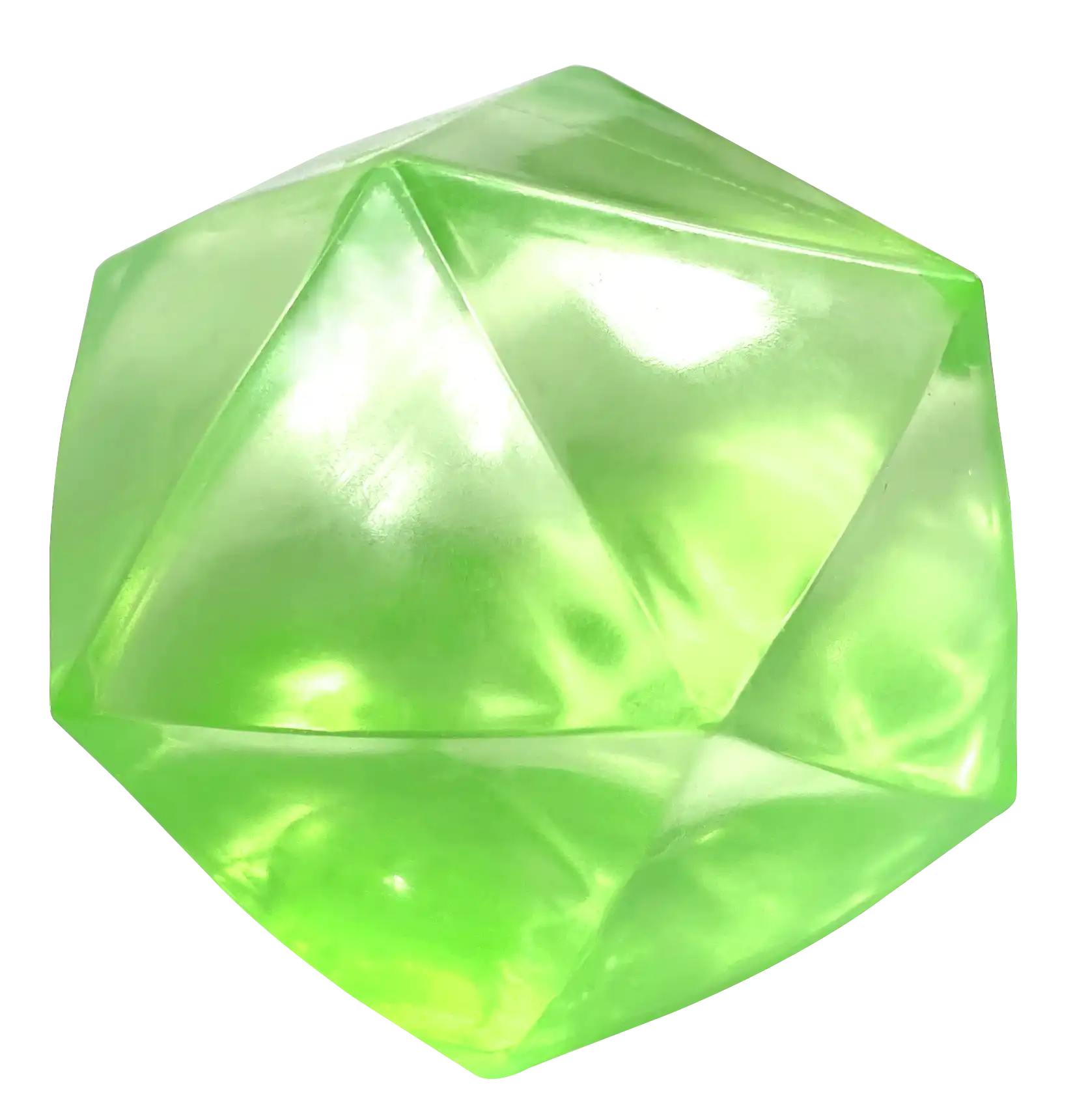Gem-Shaped Squeeze Toy in Green
