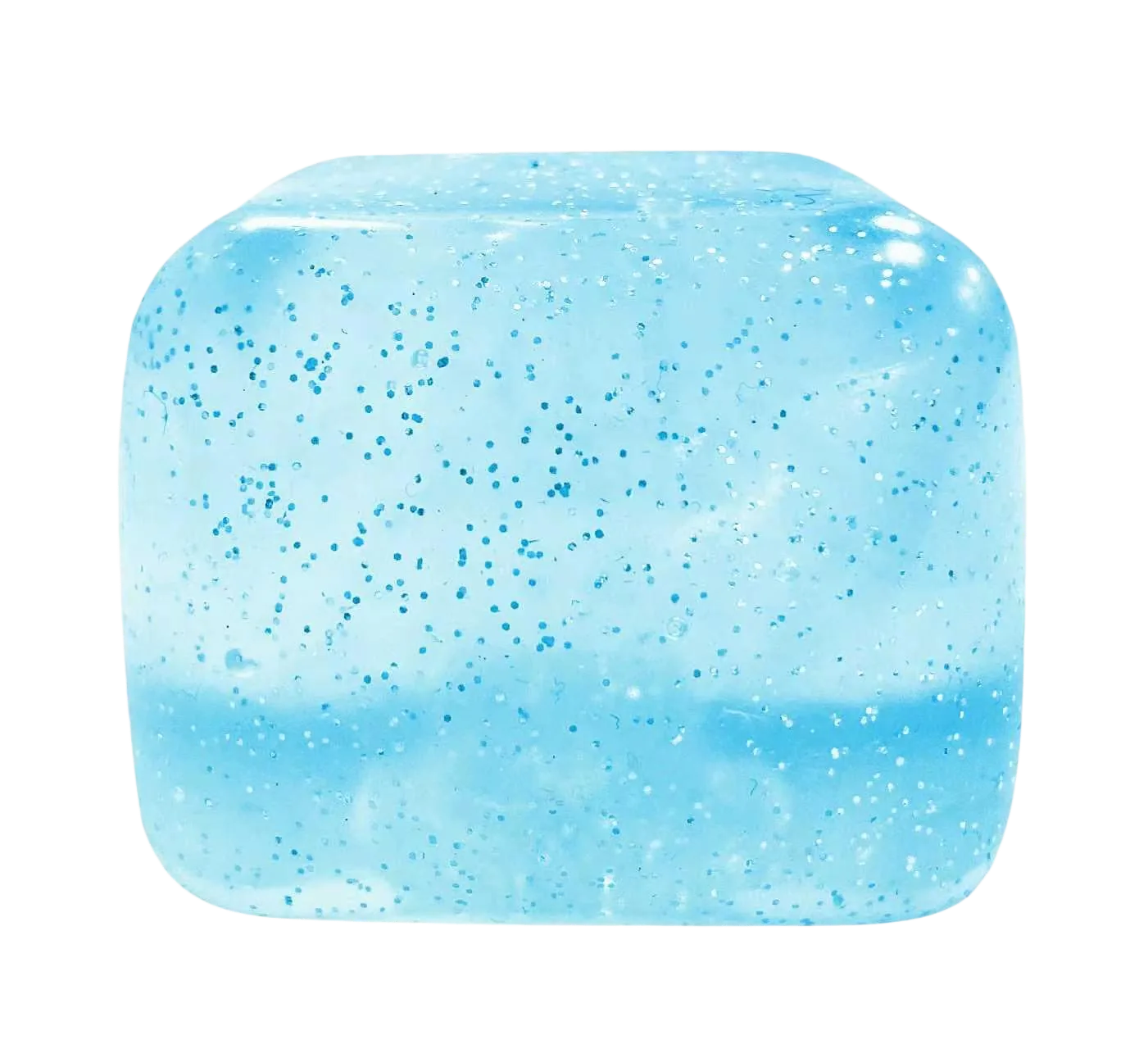 Glittery Cube in Blue